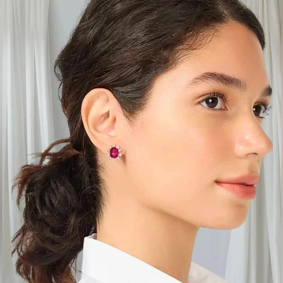 🆕J. Crew Oval Jem Earrings - Picture 2 of 13